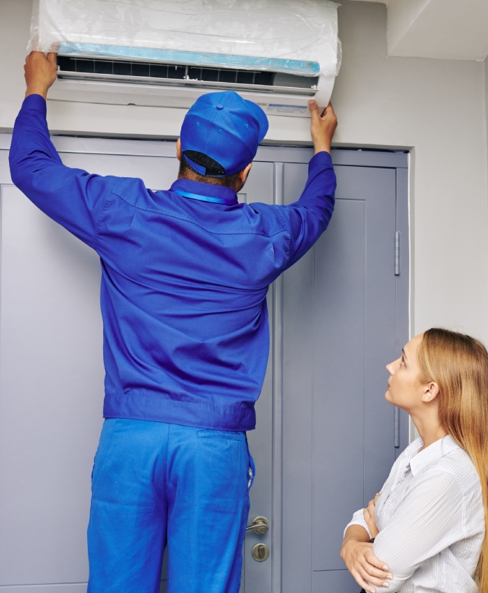 Pose d’une climatisation murale intérieure